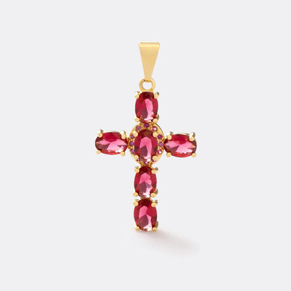 Dije Cruz Circonias Guresa de Circones Cherry - J23216R