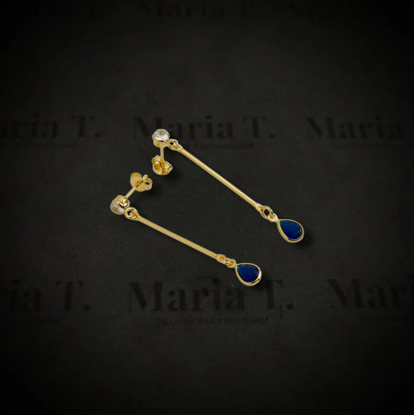 Aretes Colgantes Gota- J34113